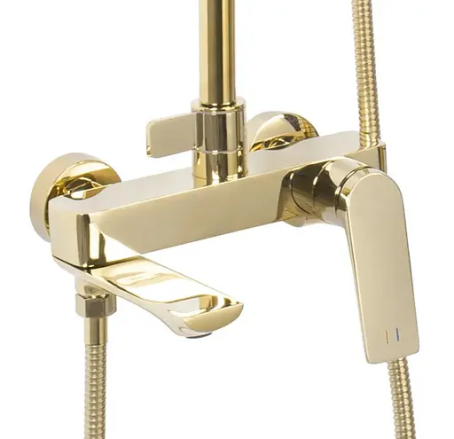 Душова система Rea Avalon gold з виливом REA-P8812, Золотий - фото 4