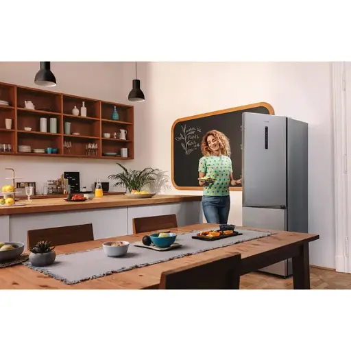 Холодильник Gorenje с нижней морозной камерой 185х60х60 см 2 двери 210(110) л А++ NoFrost Plus внешний дисплей серый - фото 5