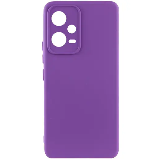 Чехол Silicone Cover Lakshmi Full Camera (A) для Xiaomi Poco X5 5G / Redmi Note 12 5G Фиолетовый / Purple