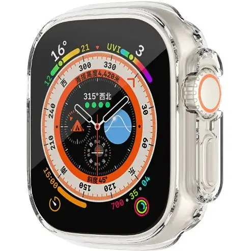 Чехол-накладка DK для Apple Watch Ultra 49mm (Series 1 / 2) Silicone Face Case (clear) - фото 6