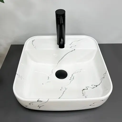 Умивальник VBI Ragusa S marmo накладний VBI-014502, Мармур - фото 3