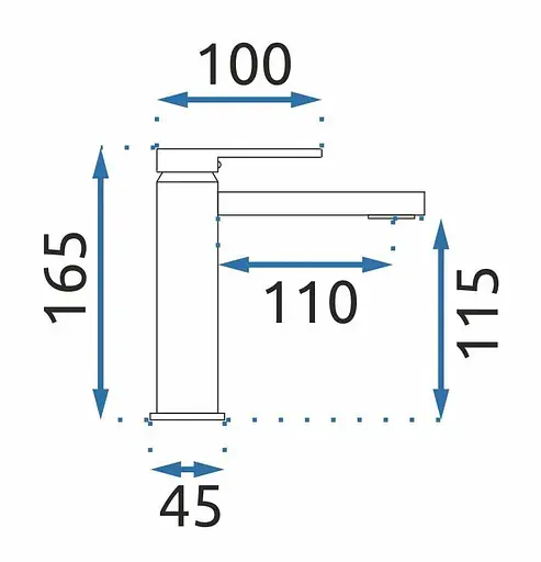 Змішувач для умивальника Rea Verso низький nikiel brushed REA-B9141 Никель - фото 6