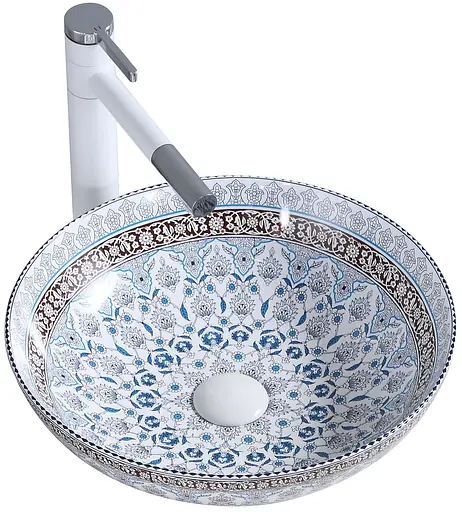 Умивальник Rea Arte blue накладний REA-U0267, Чорний - фото 2