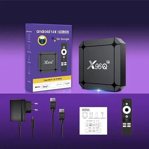 Смарт ТВ приставка X96Q RK3518 2/16 Гб Android TV 14 Smart Box - фото 3