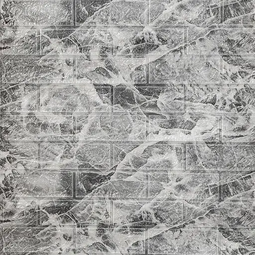 Панель стінова Wall Sticker SW-00002279 R061-2-20 у рулоні 3D 700х19600х2 мм мармур чорний - фото 2