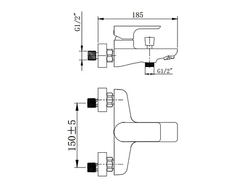 Змішувач для ванни Asignatura Delight 75502800 Хром - фото 2