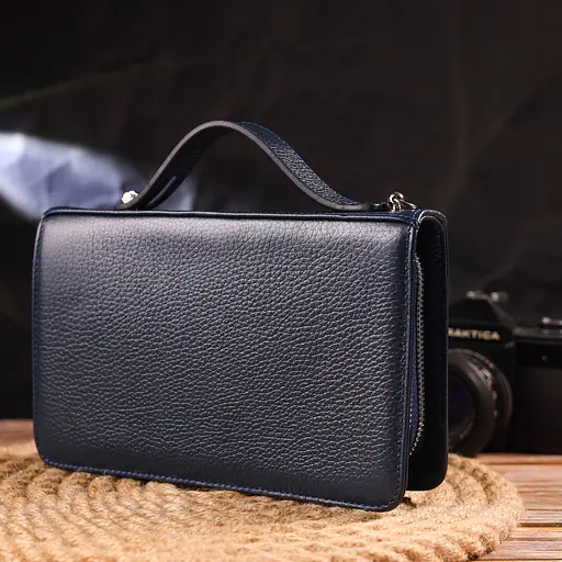 Барсетка кожаная мужская Canpellini 21,5х13,5х4 см sum0022447 - фото 9