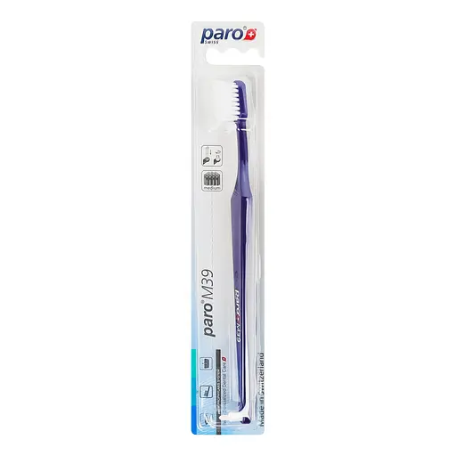 Зубна щітка Paro Swiss M39 середньої жорсткості синя - фото 2