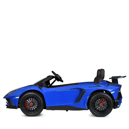 Електромобіль дитячий Bambi Lamborghini Racer M 5738AL-4 з музикою світлом Bluetooth та надувними колесами - фото 3