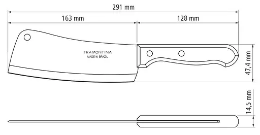 Ніж сікач Tramontina Dynamic 152 мм kuh0015713 - фото 3