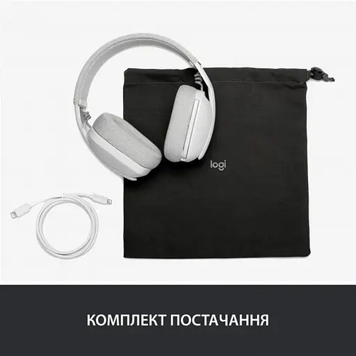 Bluetooth-гарнітура Logitech Zone Vibe 100 Wireless Off-White (981-001219) - фото 2