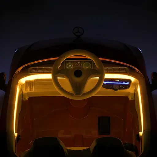 Електромобіль дитячий Bambi M 6020EBLR-7 Mercedes 1 місце світло звук USB - фото 3