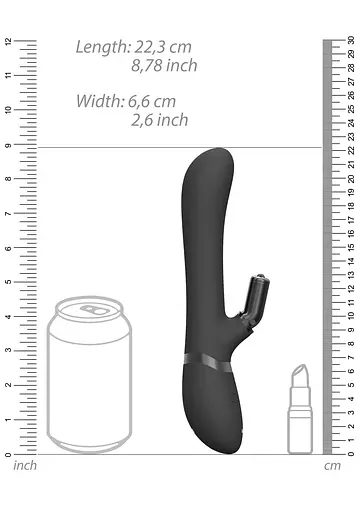 Вибратор-кролик Vive Chou, 22.3 см (черный) - фото 10