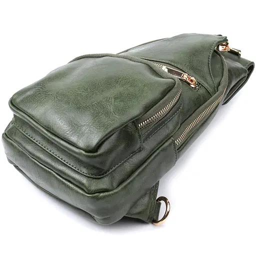 Женская слинг сумка Vintage через плечо из экокожи 16х30х8 см sum0026954 - фото 6