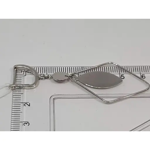 Серебряные серьги Диама. 20011956095 - фото 4