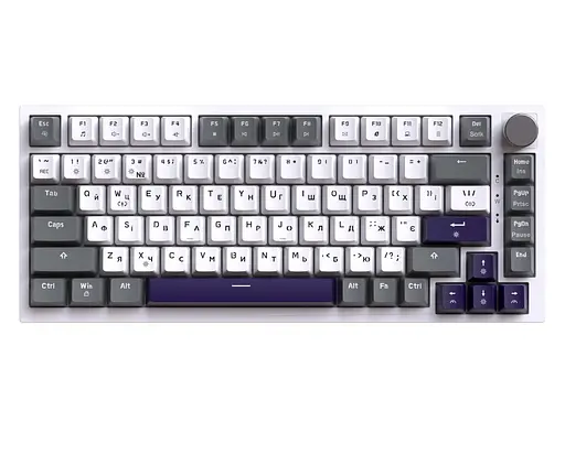 Клавиатура игровая механическая GamePro GPMK-160-P Warden Genesis Red Outemu Swithes Hot-Swap White-Grey - фото 3