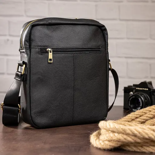 Чоловіча шкіряна сумка Vintage 22,5х26х6 см sum0012643 - фото 5