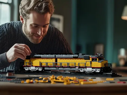 Конструктор Nifeliz Локомотив DDA40X з підставкою (NF10296) - фото 9