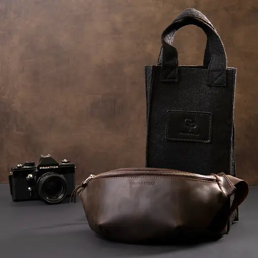 Чоловіча сумка GRANDE PELLE 30х13,5х7 см sum0020127 - фото 8