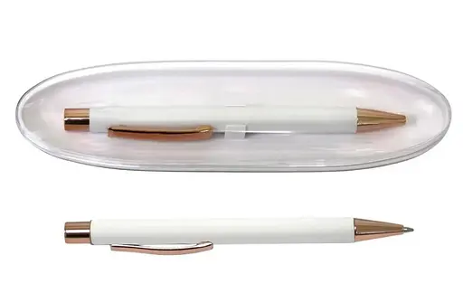 Ручка шариковая подарочная A-PLUS, синее чернило, металлический корпус, в пластиковом футляре, A-923(947)