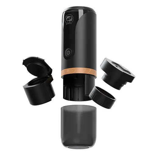 Портативная кофеварка CERA+ Travel Espresso Maker Outdoor для молотой кофе и капсул NS добавление кипяченой - фото 2