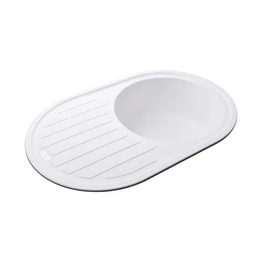 Гранітна мийка Globus Lux Ohara білий 770x500мм-А0007 000022440, Білий - фото 2