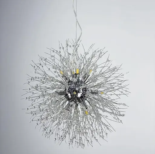 Пушистый подвесной светильник в виде одуванчика в корпусе хром Ст. AS 155 P CH | Line F - фото 4