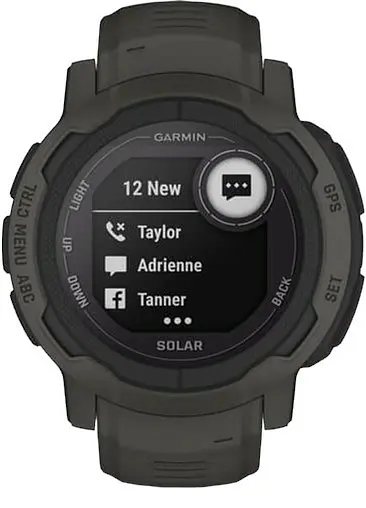 Смарт-годинник Garmin Instinct Crossover Solar Graphite (010-02730-11/01) - фото 9
