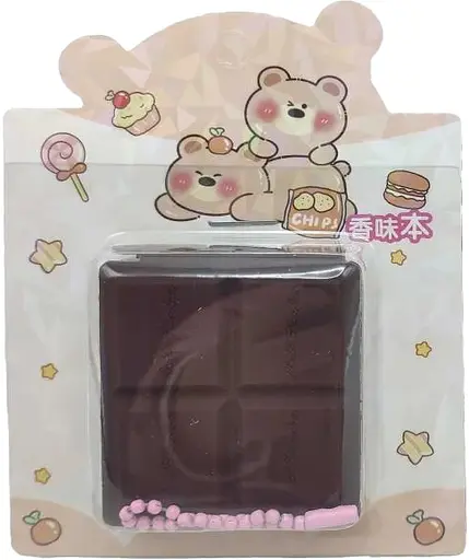 Блокнот міні арома, 60 аркушів, силіконова обкладинка Шоколад