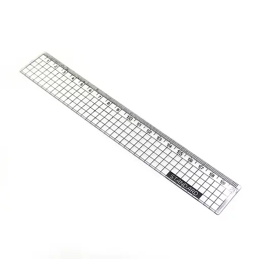 Лінійка, 20 см, прозора, 24 шт. в упаковці