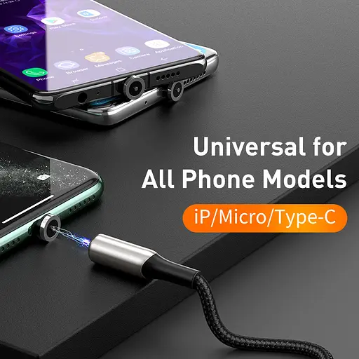 Кабель Baseus Lightning Zinc Magnetic (CALXC-H01) 1 m чорний - фото 4