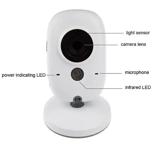 Видеоняня Baby Monitor VB603 с обратной связью, беспроводная, HD720P, 3.2" дисплей, датчик температуры - фото 3