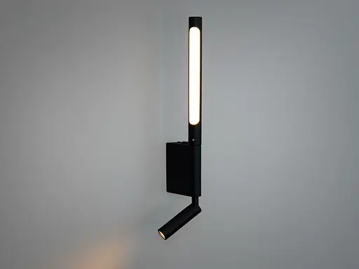 Світлодіодне бра потужністю 13W, чорного кольору - фото 1