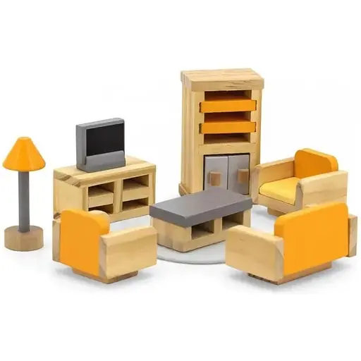 Деревянная мебель для кукол Viga Toys PolarB Гостиная 44037 - фото 1