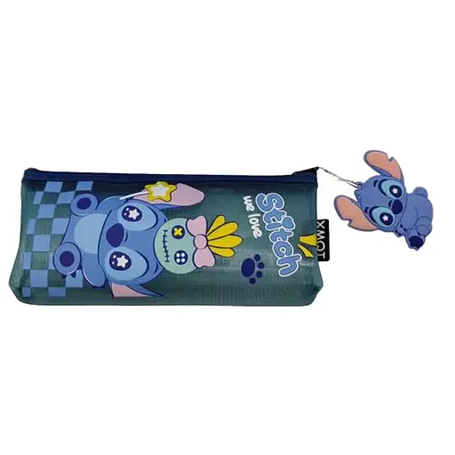 Пенал-косметичка із брелоком Стіч, Н-433 (В асортименті)