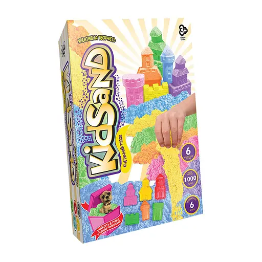 Набор творчества Кинетический песок Kidsand, коробка, 1000 г, укр/рус, Danko Toys - фото 5