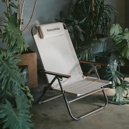 Крісло складане з регульованим нахилом Naturehike CNK2550JJ012 бежевий - фото 6