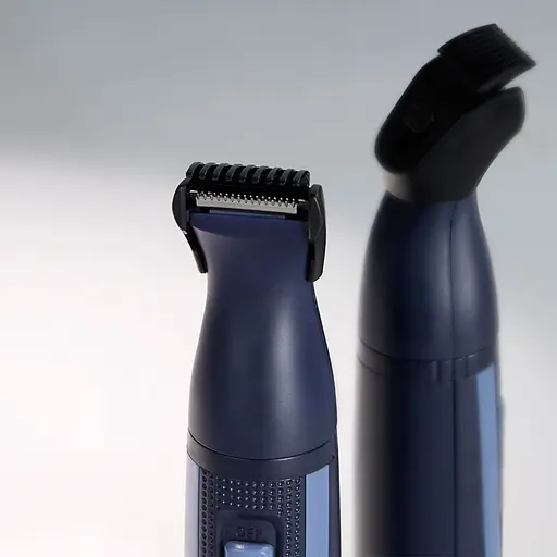 Набор дорожный Remington Travel Kit, для бороды, усов, носа и ушей, насадок-3, чехол, расческа, пинцет, кусачки, ножницы, сталь, черно-синий - фото 7