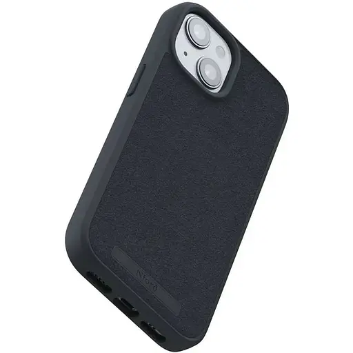 Чехол-накладка Njord Suede MagSafe Case Black для iPhone 15 - фото 6