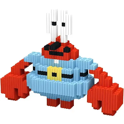 Детский конструктор Magic Blocks Мистер Крабс на 560 деталей (ZK-34)