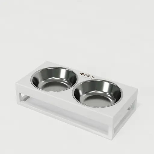 Hollky Base XS — миски на підставці для маленьких собак та котів (2 × 0,25 л) - фото 2