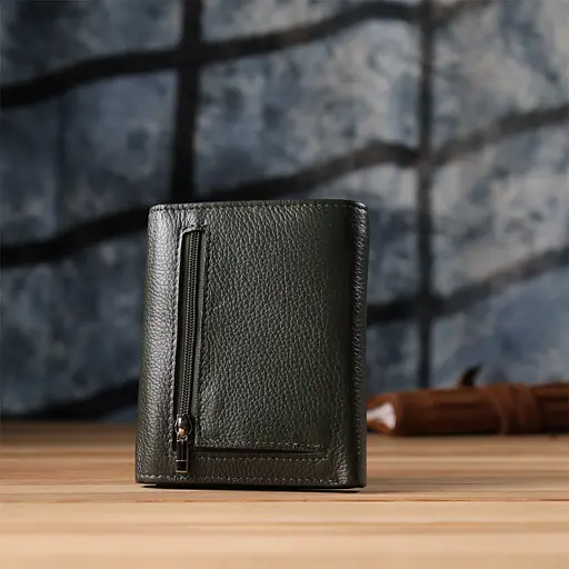 Жіночий гаманець середнього розміру з натуральної шкіри ST Leather 12х14х2 см acs0029649 - фото 10