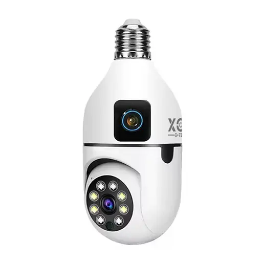 IP-камера цокольная с двойным объективом XON SmartCam Wi-Fi 1080P (UBWEW22VW 7430) Белая - фото 1