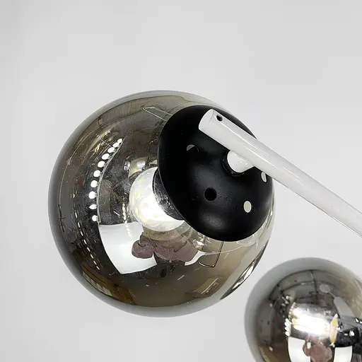 Потолочная люстра на 6 плафонов в белом корпусе Line.F 2005/6 WH+BK - фото 4