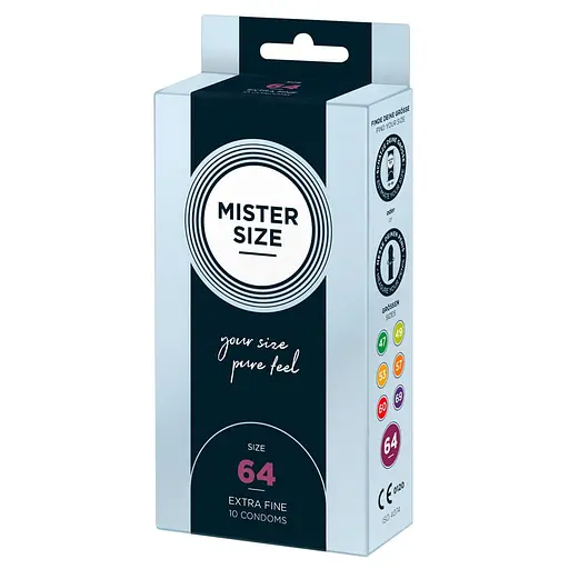 Презервативы Mister Size 64 прозрачный 10 шт.