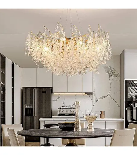 Люстра Romin 9004-1000 gold clear (золото) - фото 1