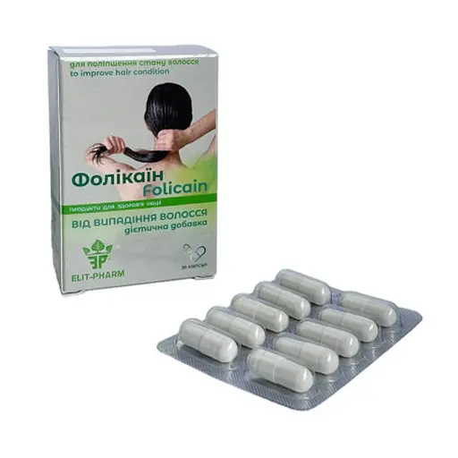 Добавка дієтична Elit-Pharm Фолікаїн №30