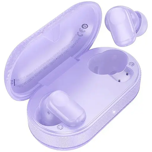 Бездротові навушники Hoco EQ19 Duke V true wireless BT headset, BT5.4, 40mAh, 400mAh, 7h, purple