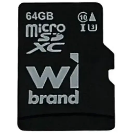 Карта памяти Wibrand microSDXC, 64Gb, Class10 UHS-I U3, без адаптера (WICDXU3/64GB) - фото 1