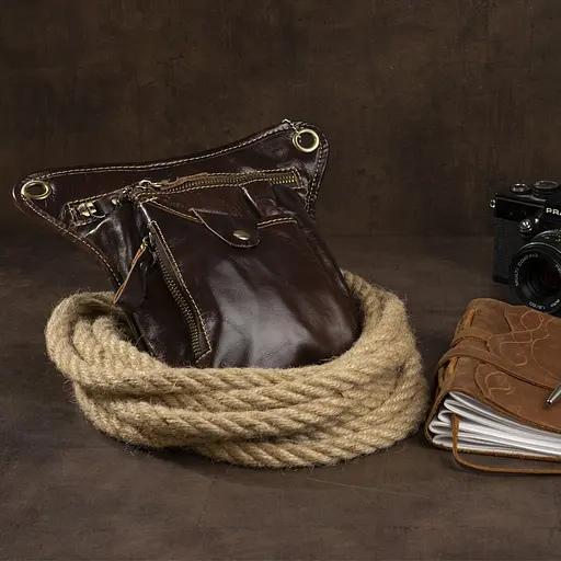 Чоловіча шкіряна сумка Vintage 16х22х3,5 см sum0012284 - фото 6